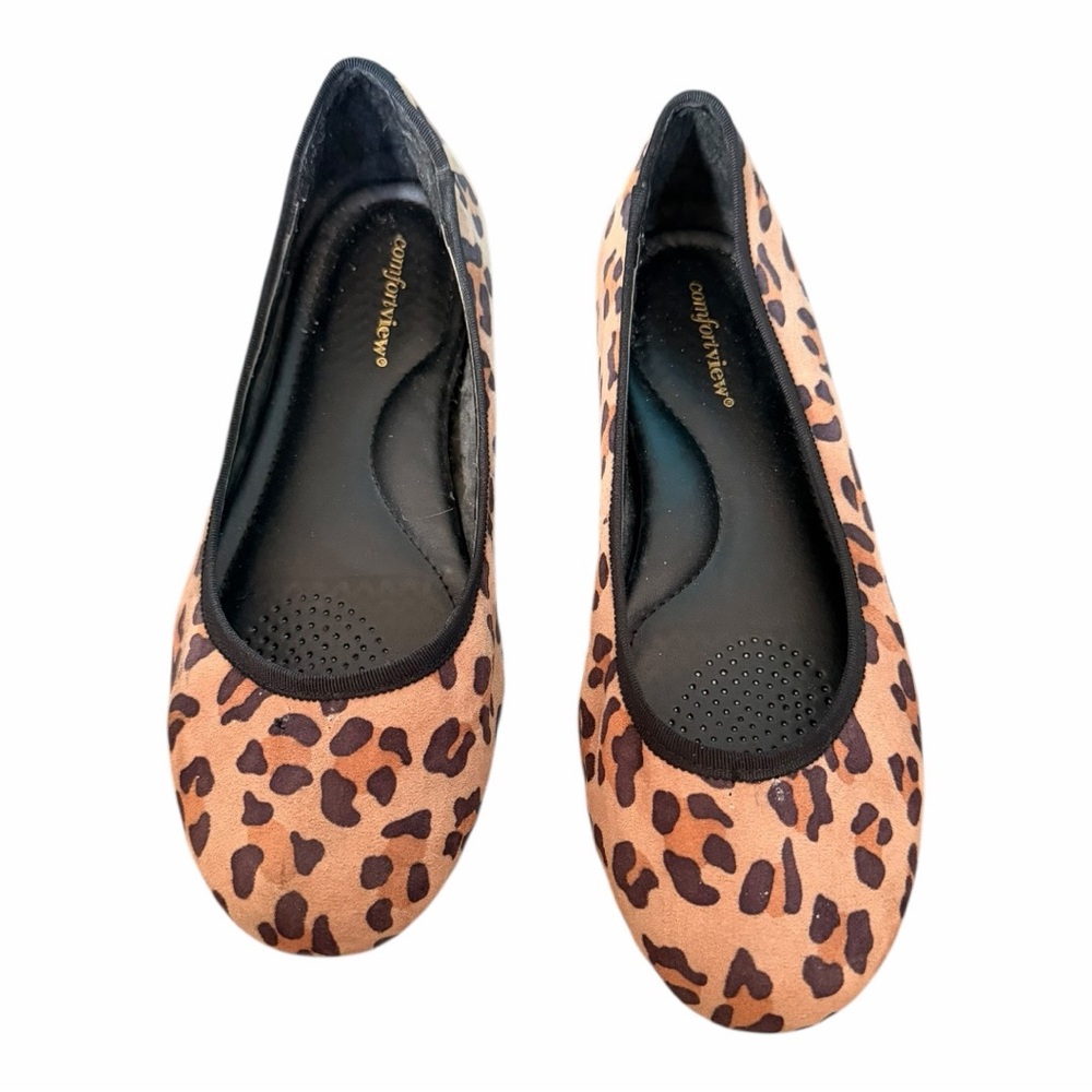 Comfortview Leopard Print Flats